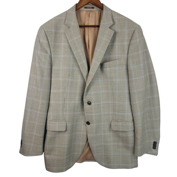 Peter Millar Tan Plaid Blazer - Picture 1 of 16